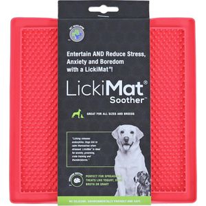 Lickimat likmat Soother rood 20 x 20 x 1 cm