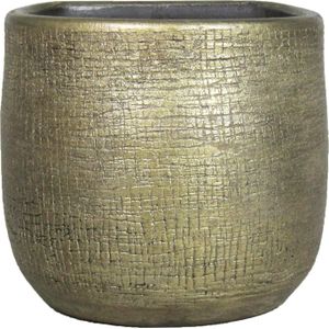 Bela Arte muur bloempot Mira goud D 16 H 14 cm