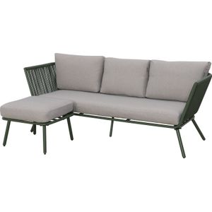 3 persoons loungebank chaise longue Iris groen | 199,5 x 74,5 cm | Intratuin
