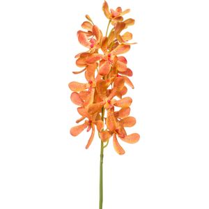 Emerald kunstbloem Vanda-orchidee oranje 80 cm