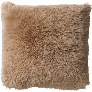 Dutch Decor sierkussen Fluffy beige 45 x 45 x 5 cm