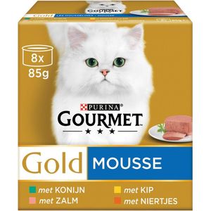 Gourmet Gold mouse mix adult 85 g 8 stuks