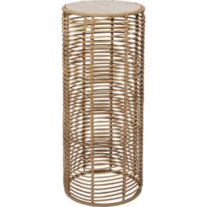 Intratuin - Ivo - Bijzettafel - Naturel - D 20 H 50 cm