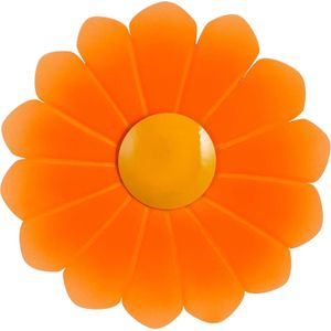 Mica Decorations tuin wanddecoratie Blosso oranje D 24 H 1,5 cm