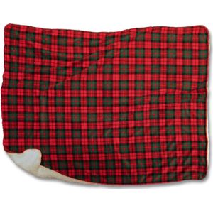 Unique Living plaid Falun rood 130 x 160 cm