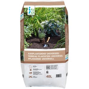 Intratuin - Aanplantgrond Bio Turfvrij - 40 L - Geschikt voor Tuinplanten