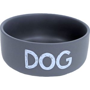 Boon hondenvoerbak Dog grijs D 15,5 H 6,5 cm