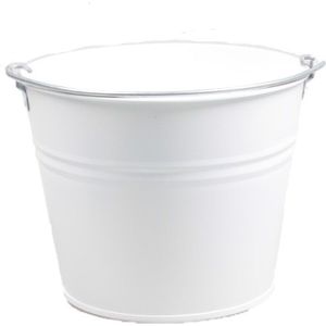 Zinc Collection plantenemmer Elena wit 23 x 23 x 18 cm