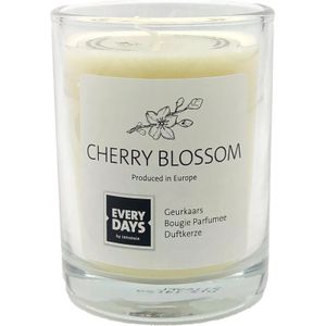 Everydays geurkaars Cherry Blossom wit 43 uur D 7,9 H 9,5 cm