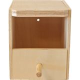 Boon nestkast voor mezen half open naturel 11,5 x 14 x 14 cm