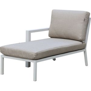 Intratuin loungebank chaise longue rechts Milo wit