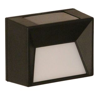 Luxform Lighting solar wandlamp Maryland zwart 10 x 5 x 8 cm