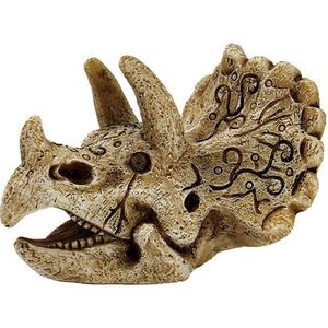 SuperFish aquarium decoratie schedel Triceratops beige 7,9 x 4,2 x 6 cm