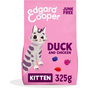 Edgard & Cooper kattenvoer eend/kip kitten 325 g
