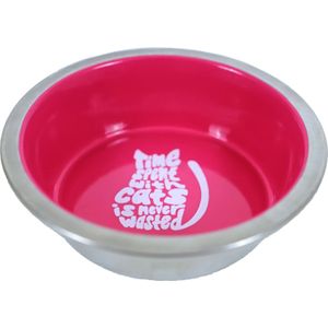 Boon kattenvoerbak roze D 12,8 H 3,5 cm