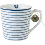 Laura Ashley Blueprint Collectables Mok - Koffiemok - Theemok - 32 cl - Candy Stripe