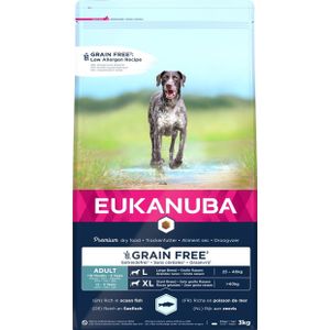 Eukanuba hondenvoer graanvrij zeevis adult large/XL large 3 kg