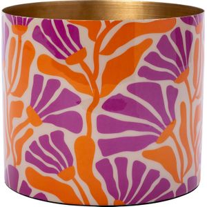 Bloempot binnen Akio roze / oranje Ø 25 H 21 cm | Intratuin