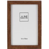 J-Line fotolijst Basic bruin 10 x 15 cm