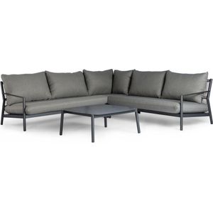 Tierra - Monti - Loungeset - Grijs - Aluminium - 4-delig