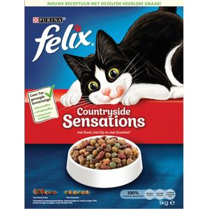 Felix kattenvoer Sensations Country rund, kip en groente 1 kg