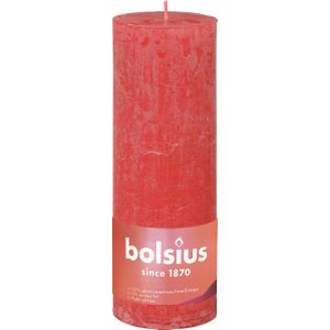 Bolsius stompkaars Rustiek Shine roze 85 uur D 6,8 H 19 cm