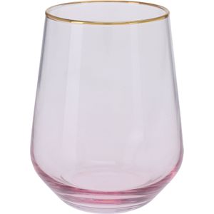 Drinkglas Rosa roze 425 ml D 6,8 H 11 cm