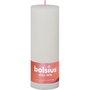 Bolsius stompkaars Rustiek Shine helder wit 85 uur D 6,8 H 19 cm