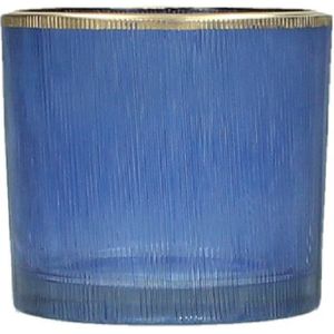 HD Collection waxinelichthouder blauw D 7 H 6,5 cm