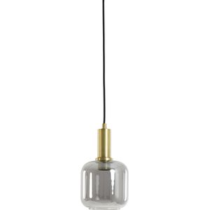 Light & Living hanglamp Lekar grijs / goud D 21 H 37 cm