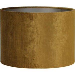 Light & Living Cilinder Lampenkap Gemstone - Goud - 35x30cm - Voor Tafellampe - Staande Lam