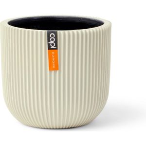 Capi Europe - Bloempot Groove Colours - Beige - Materiaal Kunststof - BGVBG133