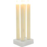 Actie - LED-Kaarsen - Ivoor - Set van 4 - Oplaadbaar - Met Afstandsbediening