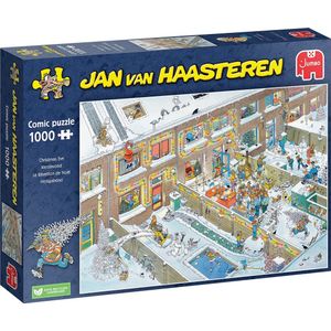 Jumbo puzzel Jan van Haasteren kerstavond 68 x 49 cm 1000 stukjes