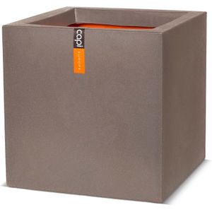 Capi Europe Bloempot binnen / buiten Smooth taupe 50 x 50 x 50 cm