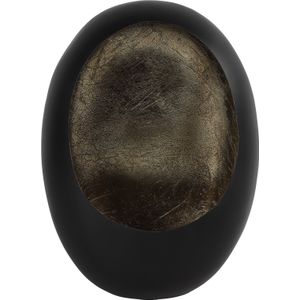 Countryfield waxinelichthouder Eggy zwart 17,5 x 32,5 x 44 cm