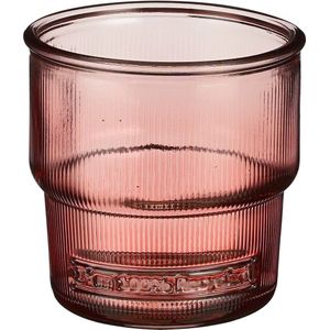 Mica Decorations drinkglas Versailles roze 220 ml
