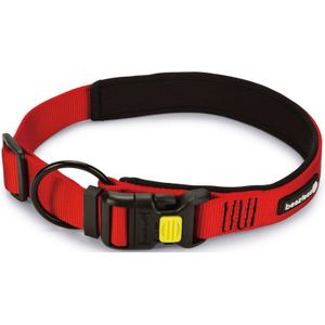 Beeztees hondenhalsband Parinca Premium rood 60-65 x 3 cm