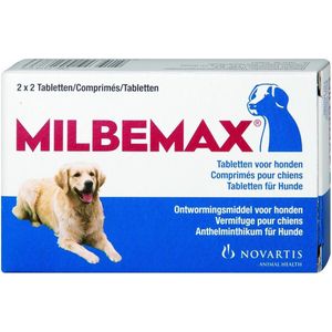 Milbemax ontwormingsmiddel hond groot 4 tabletten