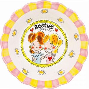 Blond Amsterdam serveerschaal Even Bijkletsen besties D 23,5 cm