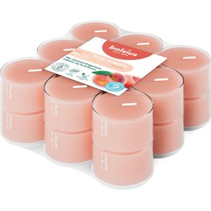 Bolsius geurkaars True Scents Peach oranje 6 uur D 3,5 H 1,8 cm 18 stuks