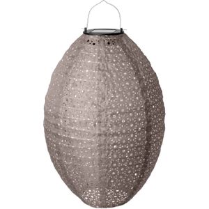 Intratuin solar lampion Bari bruin D 25 H 35 cm