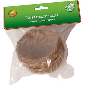 Boon nestmateriaal kokos-touw naturel D 7 H 3,5 cm 3 stuks