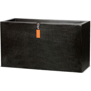 Capi Europe Plantenbak buiten Lux Terrazzo zwart 64 x 25 x 35 cm