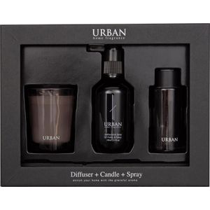 Intratuin geurset Urban Vanilla Patchouli grijs 22,3 x 6,3 x 17,4 cm