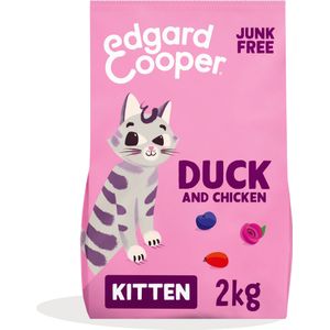 Edgard & Cooper kattenvoer eend/kip kitten 2 kg