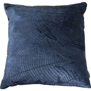Linen & More sierkussen Davina blauw 45 x 45 x 10 cm