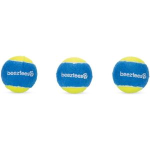 Beeztees hondenspeelgoed Fetch tennisbal blauw D 6,3 cm 3 stuks