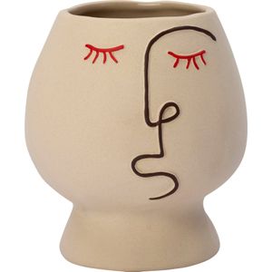 Bloempot binnen Benjamin beige Ø 13,5 H 14,9 cm | Intratuin