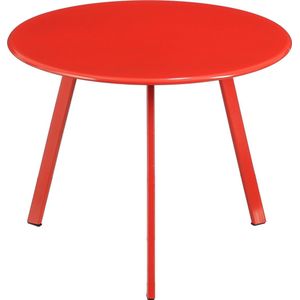 Mica Decorations bijzettafel Seatle rood D 38 H 30 cm